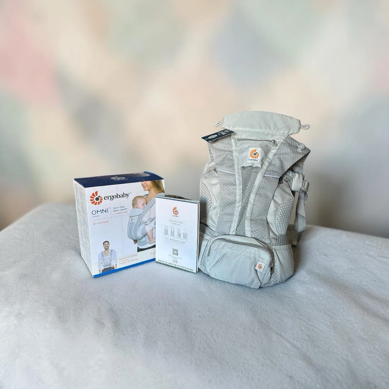 Marsúpio Ergobaby Pearl Grey Omni Breeze